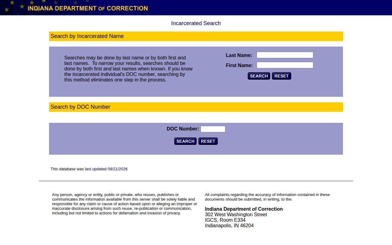Fulton County state offender lookup through IDOC